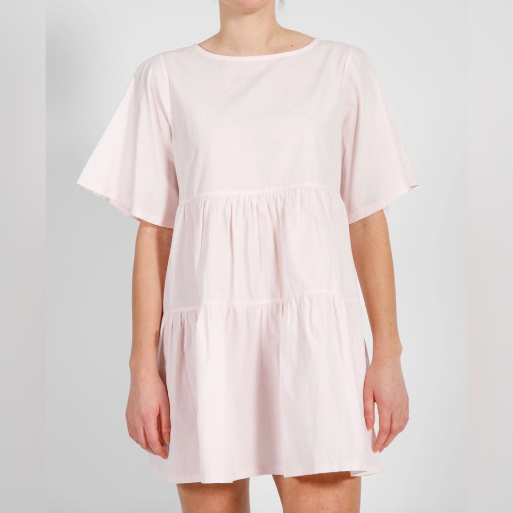 BRUNETTE THE LABEL - Cotton Poplin Tiered Dress | Bellini